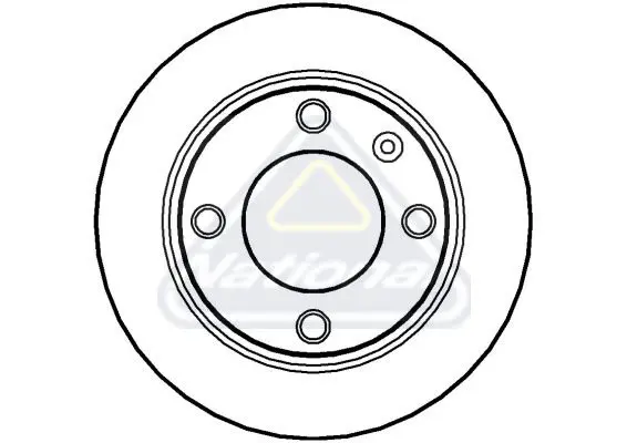 Handler.Part Brake disc NATIONAL NBD488 1