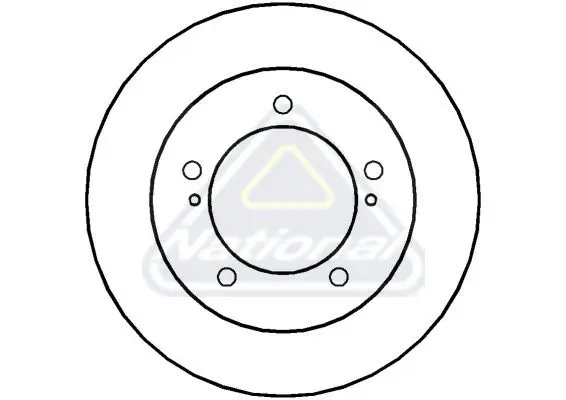 Handler.Part Brake disc NATIONAL NBD259 1