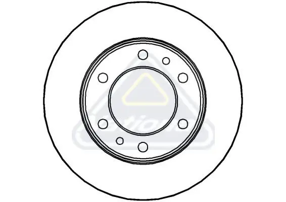 Handler.Part Brake disc NATIONAL NBD343 1