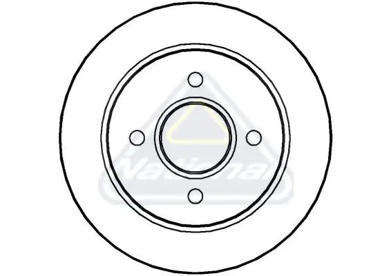 Handler.Part Brake disc NATIONAL NBD435 1