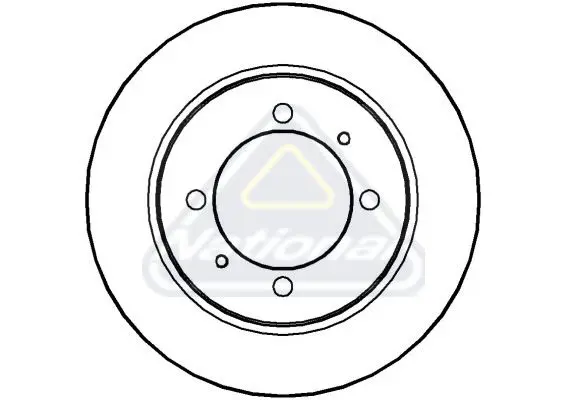 Handler.Part Brake disc NATIONAL NBD869 1