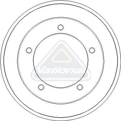 Handler.Part Brake drum NATIONAL NDR011 1