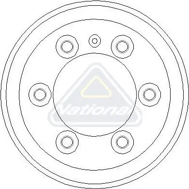 Handler.Part Brake drum NATIONAL NDR037 1