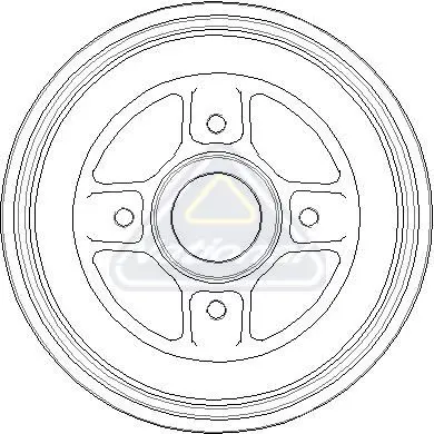 Handler.Part Brake drum NATIONAL NDR038 1