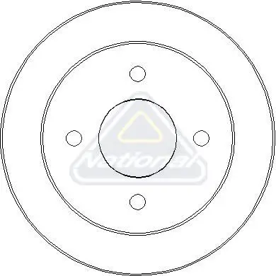 Handler.Part Brake drum NATIONAL NDR091 1