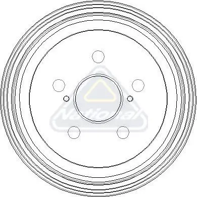 Handler.Part Brake drum NATIONAL NDR098 1