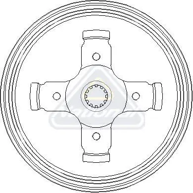 Handler.Part Brake drum NATIONAL NDR114 1