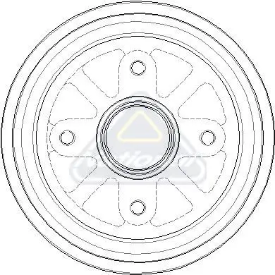 Handler.Part Brake drum NATIONAL NDR134 1