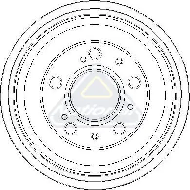 Handler.Part Brake drum NATIONAL NDR214 1