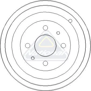 Handler.Part Brake drum NATIONAL NDR227 1