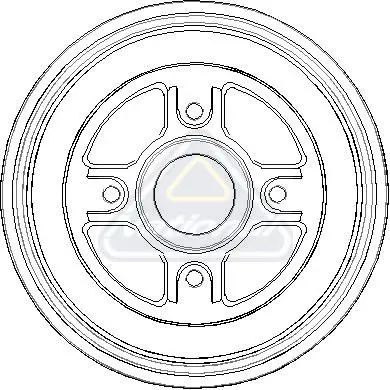 Handler.Part Brake drum NATIONAL NDR249 1