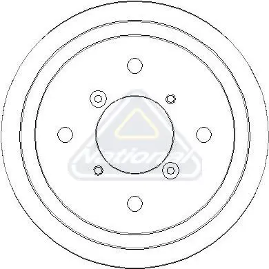 Handler.Part Brake drum NATIONAL NDR254 1