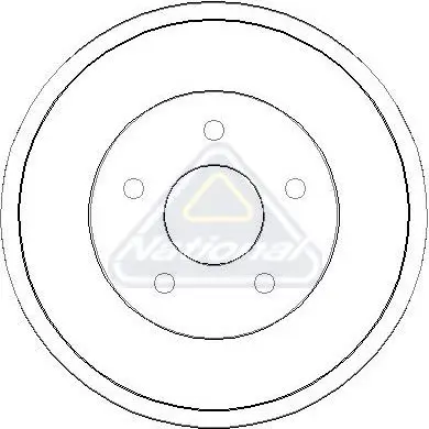 Handler.Part Brake drum NATIONAL NDR302 1