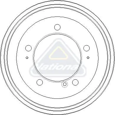 Handler.Part Brake drum NATIONAL NDR324 1