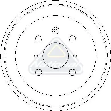 Handler.Part Brake drum NATIONAL NDR349 1