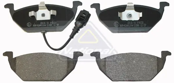 Handler.Part Brake pad set, disc brake NATIONAL NP2006 1