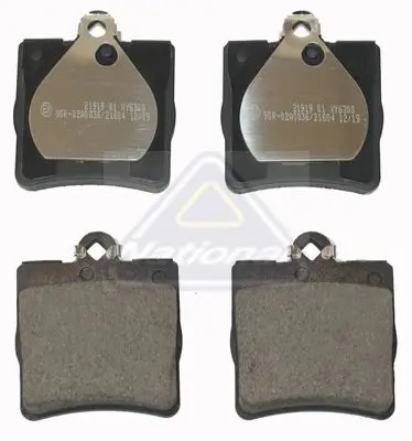 Handler.Part Brake pad set, disc brake NATIONAL NP2055 1