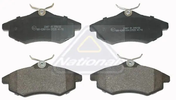 Handler.Part Brake pad set, disc brake NATIONAL NP2058 1