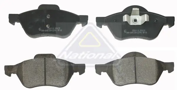 Handler.Part Brake pad set, disc brake NATIONAL NP2161 1