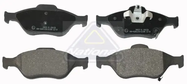 Handler.Part Brake pad set, disc brake NATIONAL NP2286 1