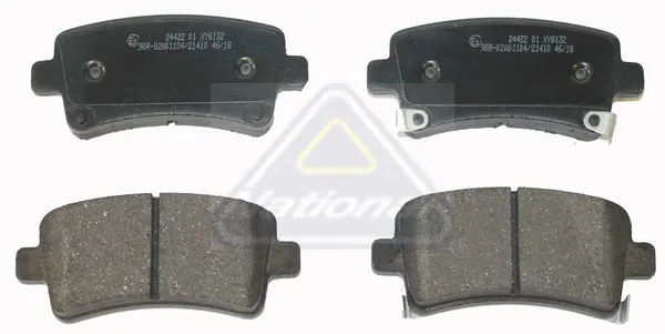 Handler.Part Brake pad set, disc brake NATIONAL NP2514 1