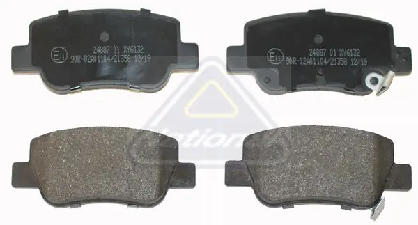 Handler.Part Brake pad set, disc brake NATIONAL NP2533 1