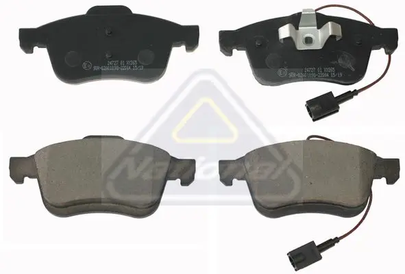 Handler.Part Brake pad set, disc brake NATIONAL NP2554 1