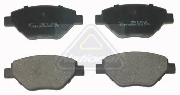 Handler.Part Brake pad set, disc brake NATIONAL NP2606 1