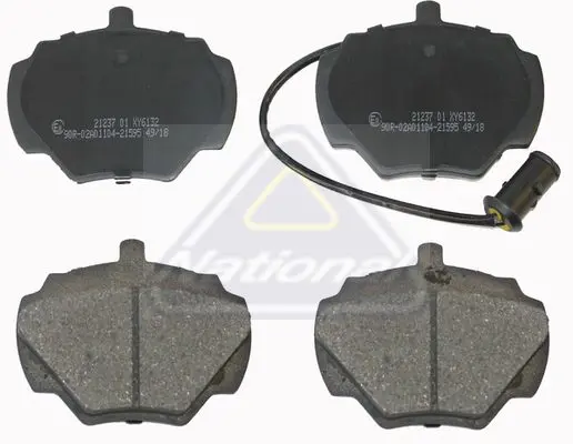 Handler.Part Brake pad set, disc brake NATIONAL NP2663 1