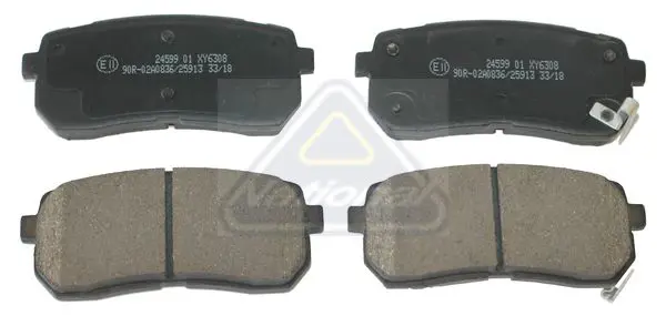 Handler.Part Brake pad set, disc brake NATIONAL NP2772 1