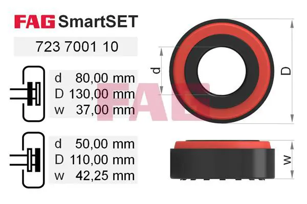 Handler.Part Wheel bearing kit FAG 723700110 1