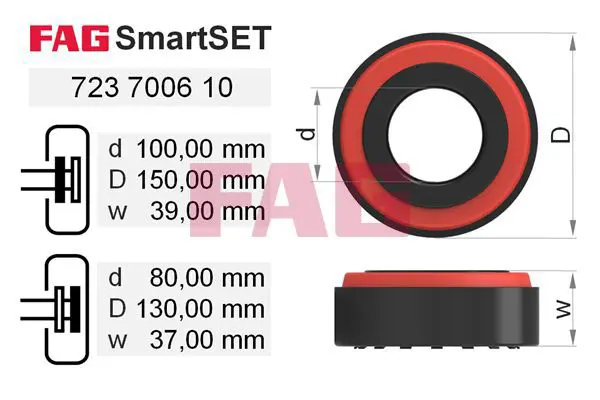 Handler.Part Wheel bearing kit FAG 723700610 1