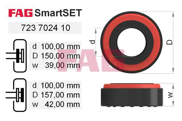 Handler.Part Wheel bearing kit FAG 723702410 1