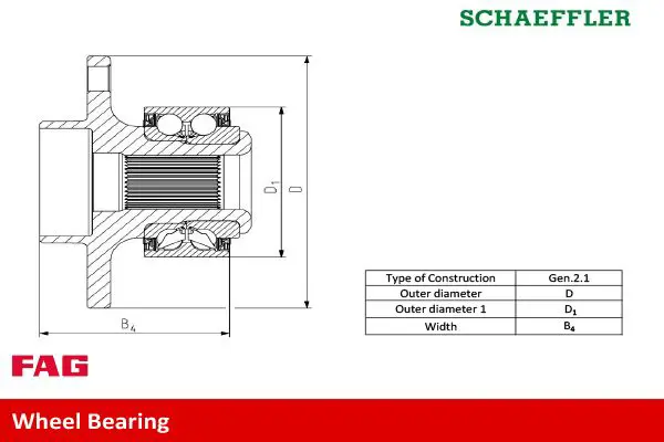 Handler.Part Wheel bearing kit FAG 713668010 2