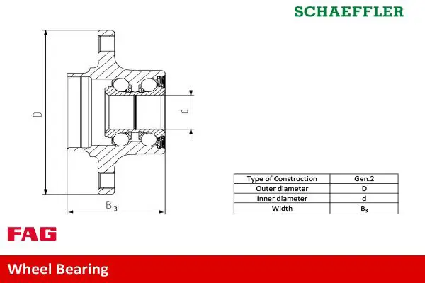 Handler.Part Wheel bearing kit FAG 713670240 2