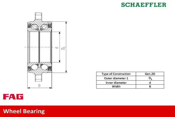 Handler.Part Wheel bearing kit FAG 713621210 2