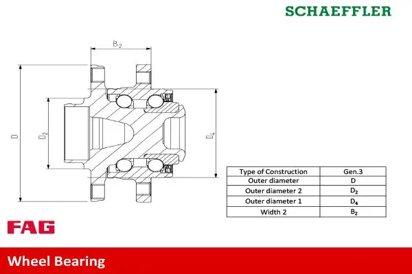 Handler.Part Wheel bearing kit FAG 713692010 2