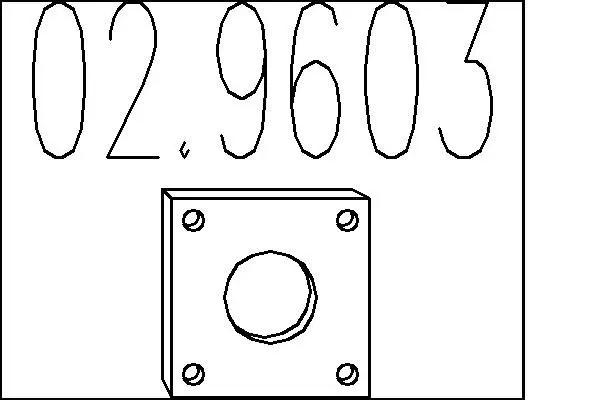 Handler.Part Gasket, exhaust pipe MTS 029603 1