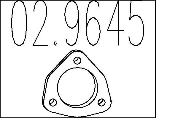 Handler.Part Gasket, exhaust pipe MTS 029645 1