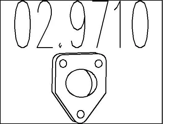 Handler.Part Gasket, exhaust pipe MTS 029710 1