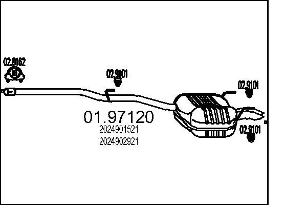 Handler.Part End silencer MTS 0197120 1