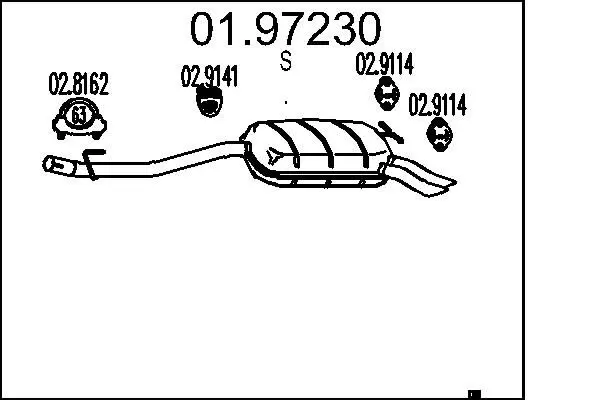 Handler.Part End silencer MTS 0197230 1