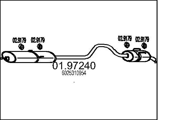 Handler.Part End silencer MTS 0197240 1