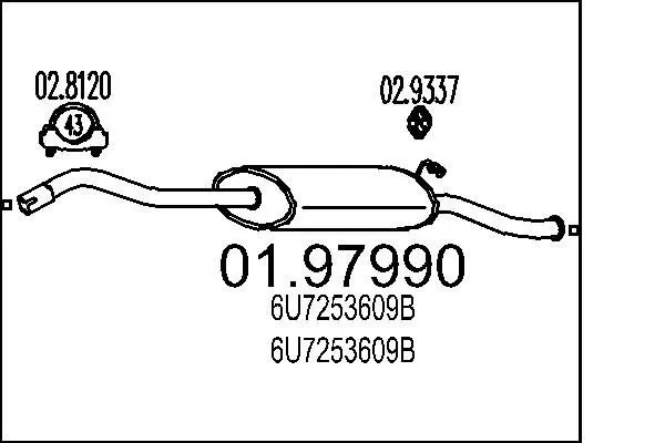 Handler.Part End silencer MTS 0197990 1