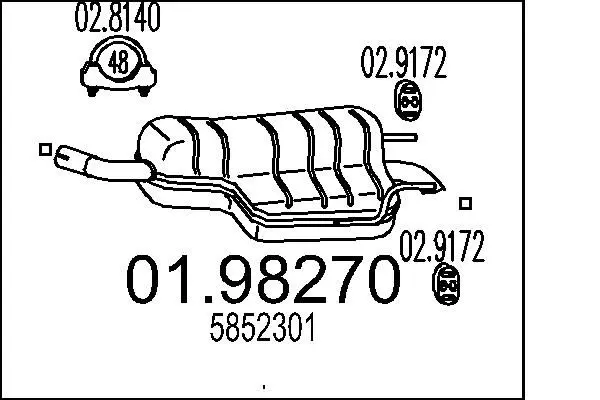 Handler.Part End silencer MTS 0198270 1