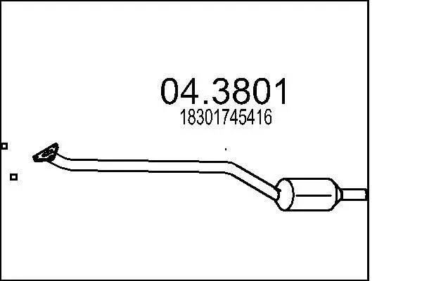 Handler.Part Catalytic converter MTS 043801 1