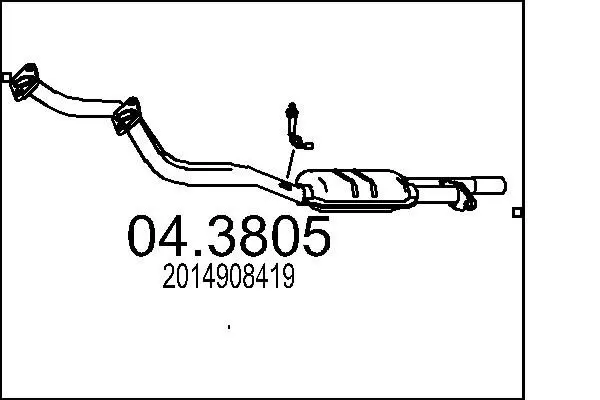 Handler.Part Catalytic converter MTS 043805 1