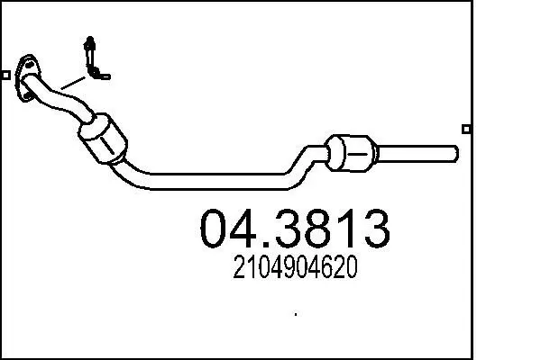 Handler.Part Catalytic converter MTS 043813 1