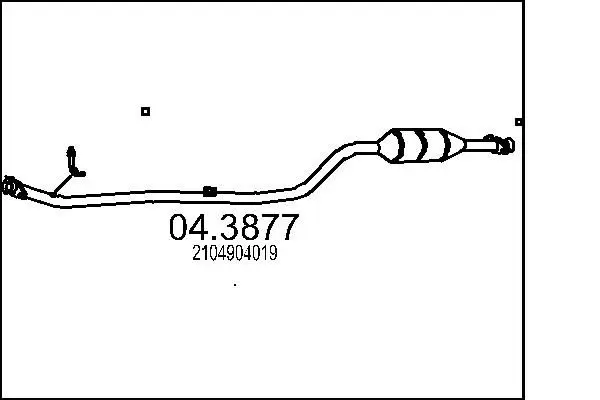 Handler.Part Catalytic converter MTS 043877 1