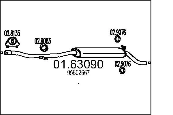 Handler.Part End silencer MTS 0163090 1